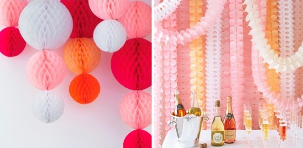 Pink Streamers Martha Stewart Weddings An important element of decorating 