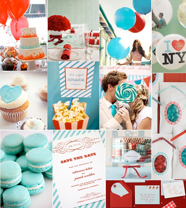 Teal-Red Inspiration Board-Style Notes